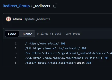 利用Cloudflare Page提供的重定向功能实现无损耗、不限数量的静态重定向！